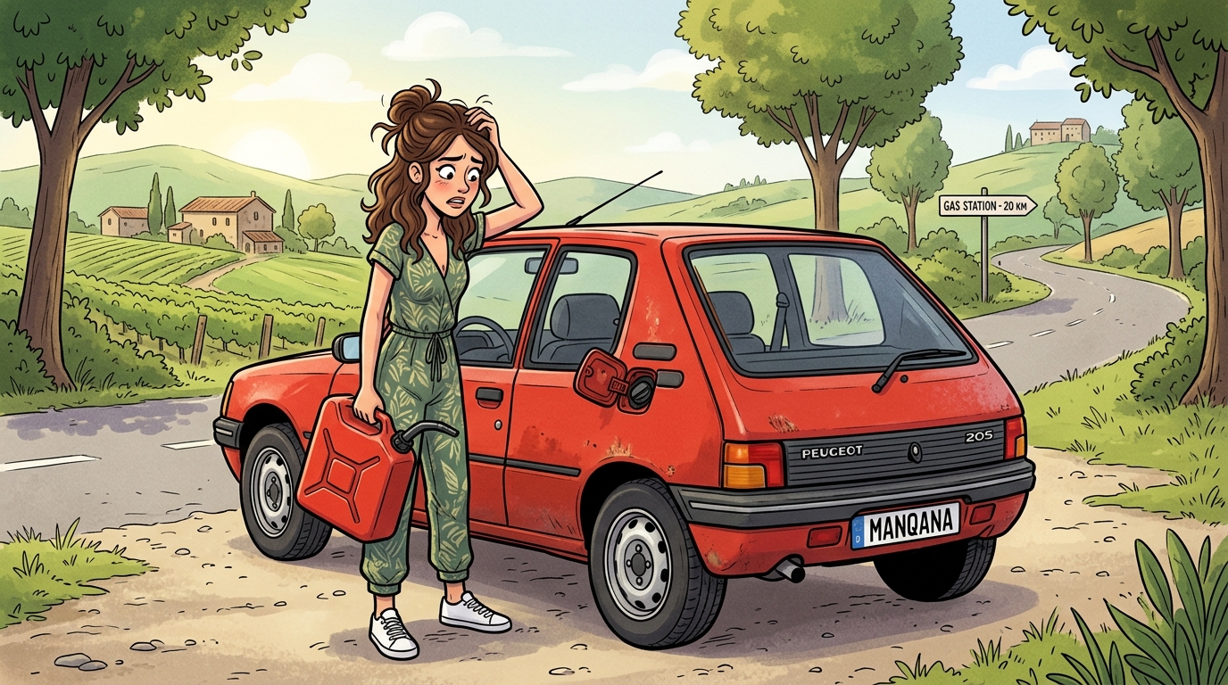 Peugeot 205. Как слить бензин из бака