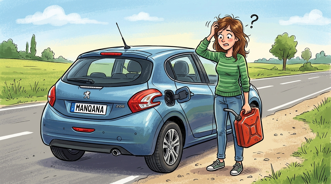 Peugeot 208. Как слить бензин из бака