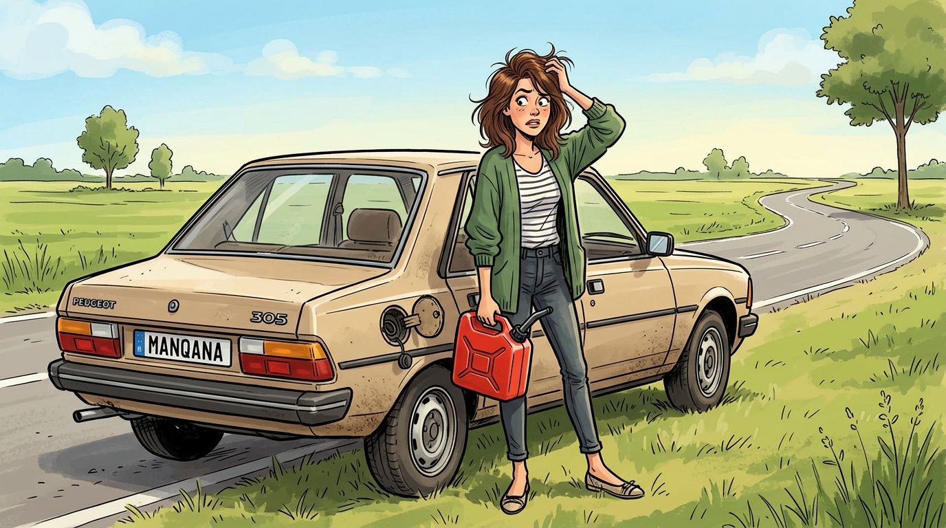 Peugeot 305. Как слить бензин из бака