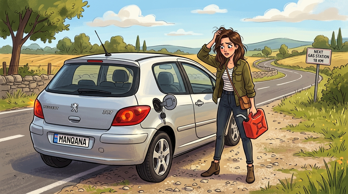 Peugeot 307. Как слить бензин из бака