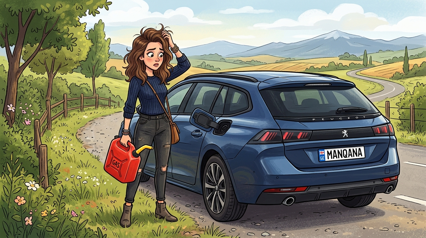 Peugeot 508. Как слить бензин из бака