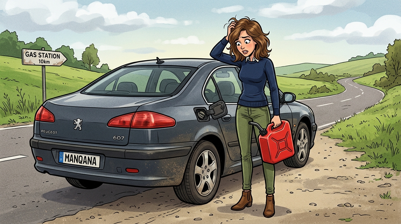 Peugeot 607. Как слить бензин из бака