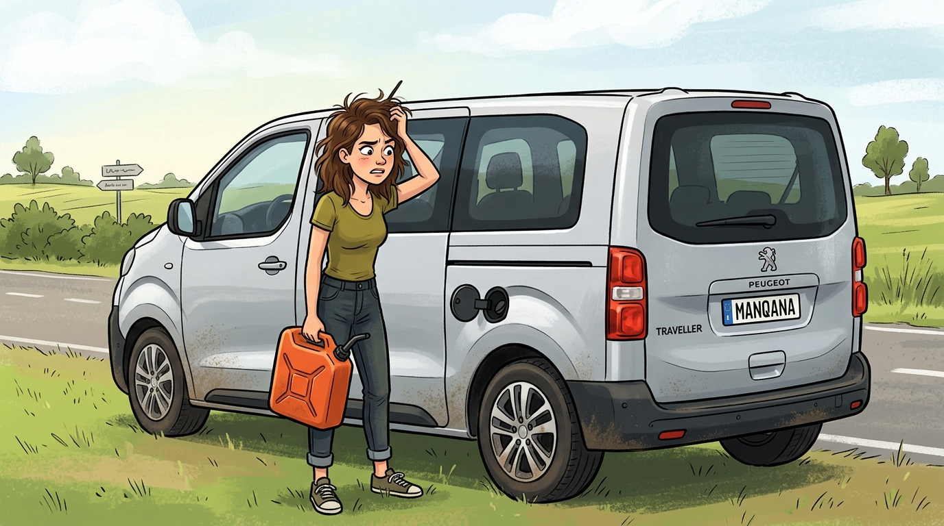 Peugeot Traveller. Как слить бензин из бака