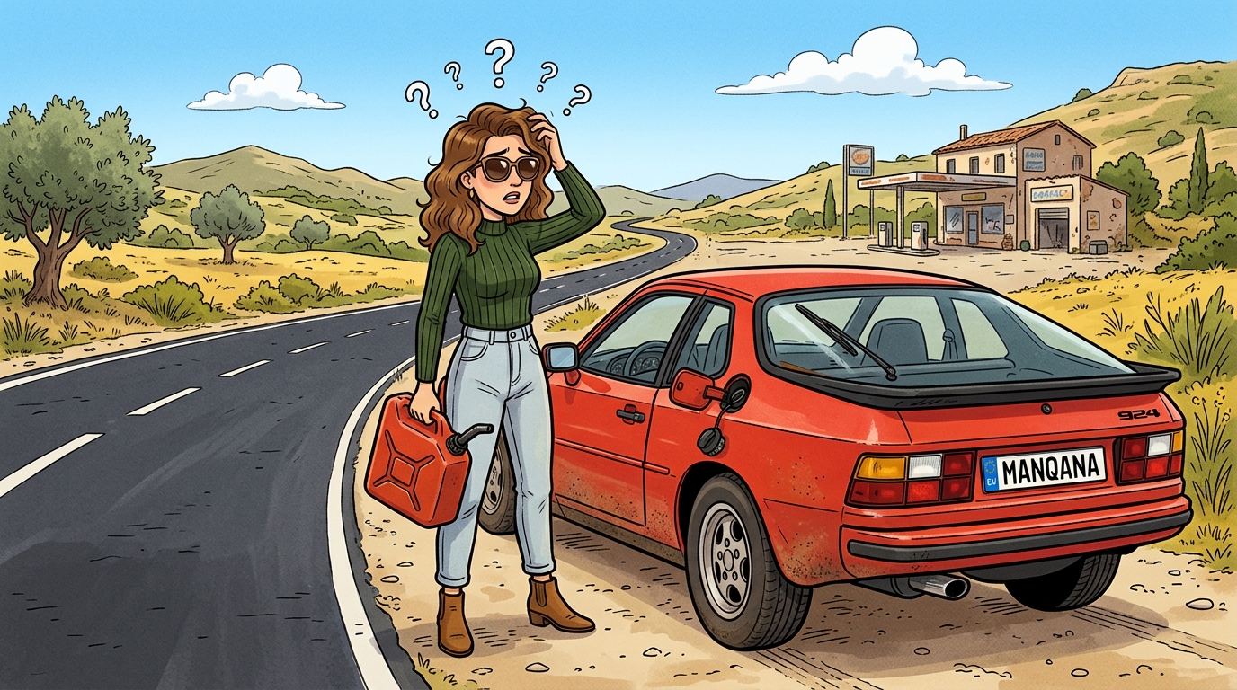 Porsche 924. Как слить бензин из бака