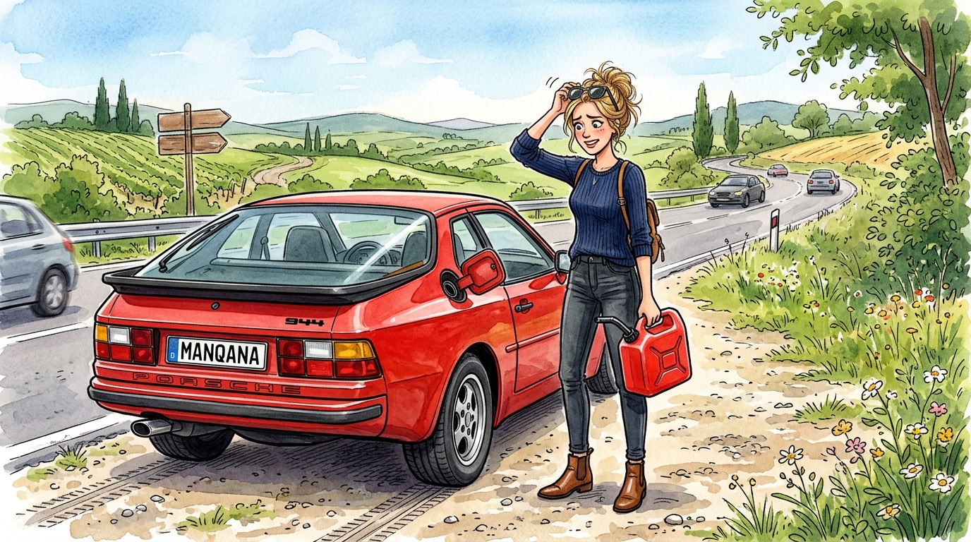 Porsche 944. Как слить бензин из бака
