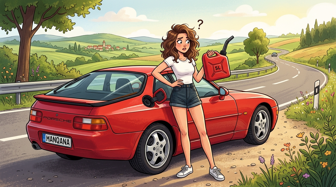 Porsche 968. Как слить бензин из бака