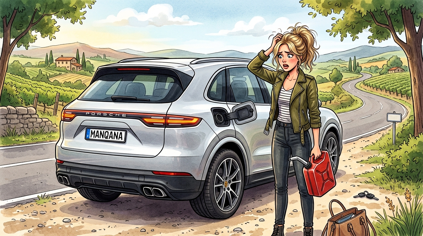 Porsche Cayenne. Как слить бензин из бака
