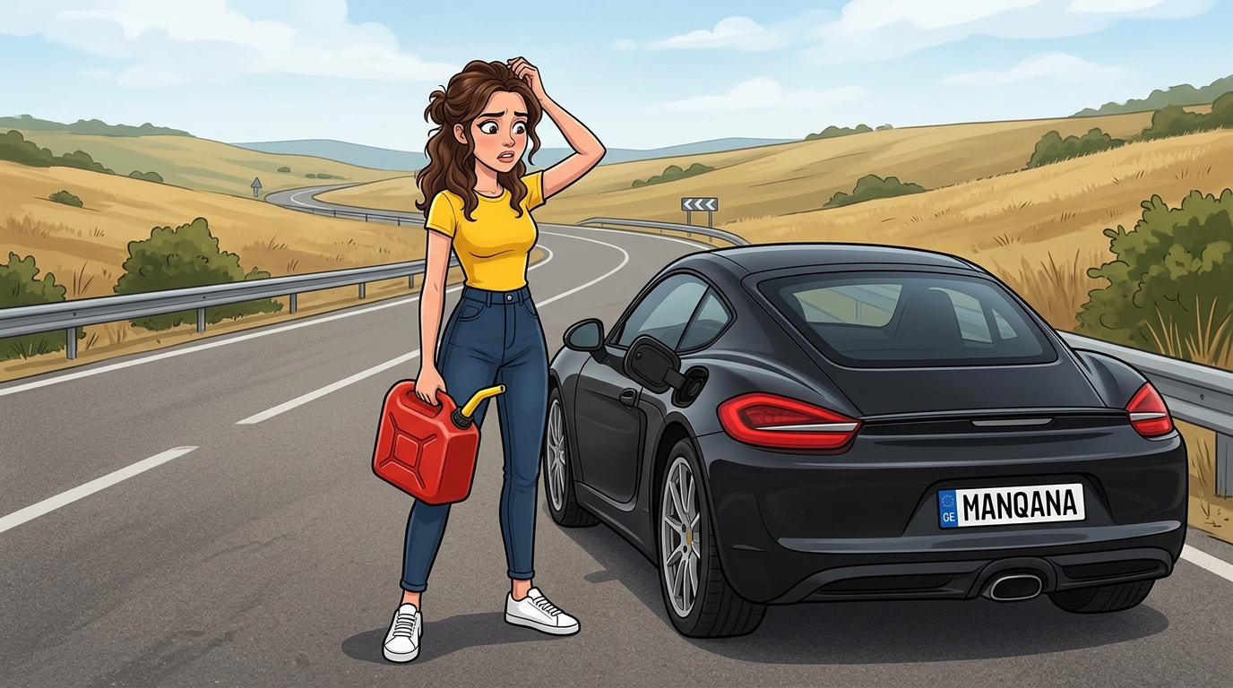 Porsche Cayman. Как слить бензин из бака