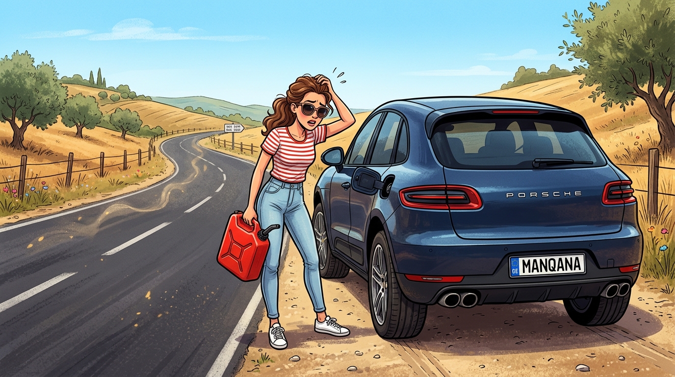 Porsche Macan. Как слить бензин из бака