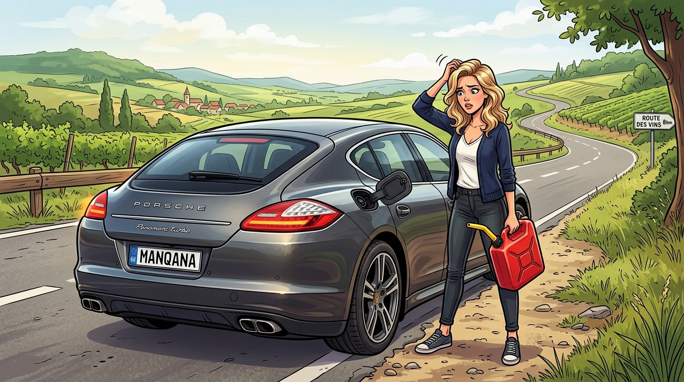 Porsche Panamera. Как слить бензин из бака