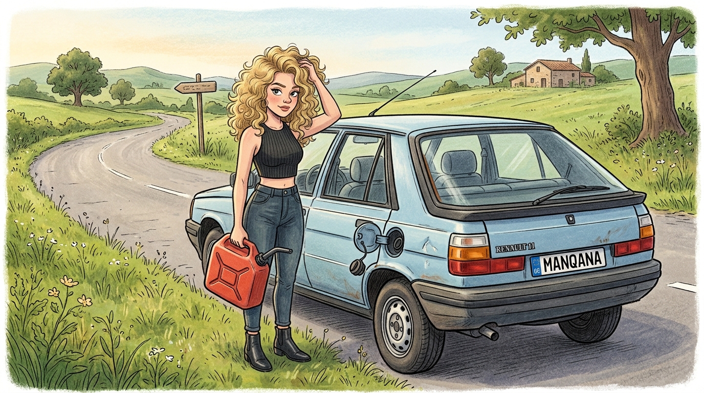 Renault 11. Как слить бензин из бака