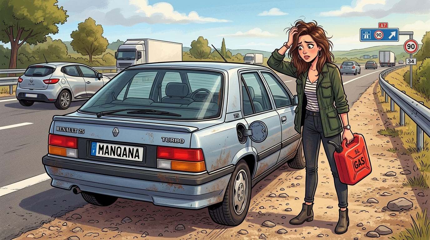 Renault 25. Как слить бензин из бака
