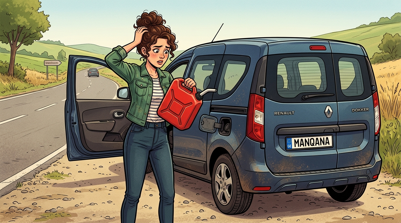 Renault Dokker. Как слить бензин из бака