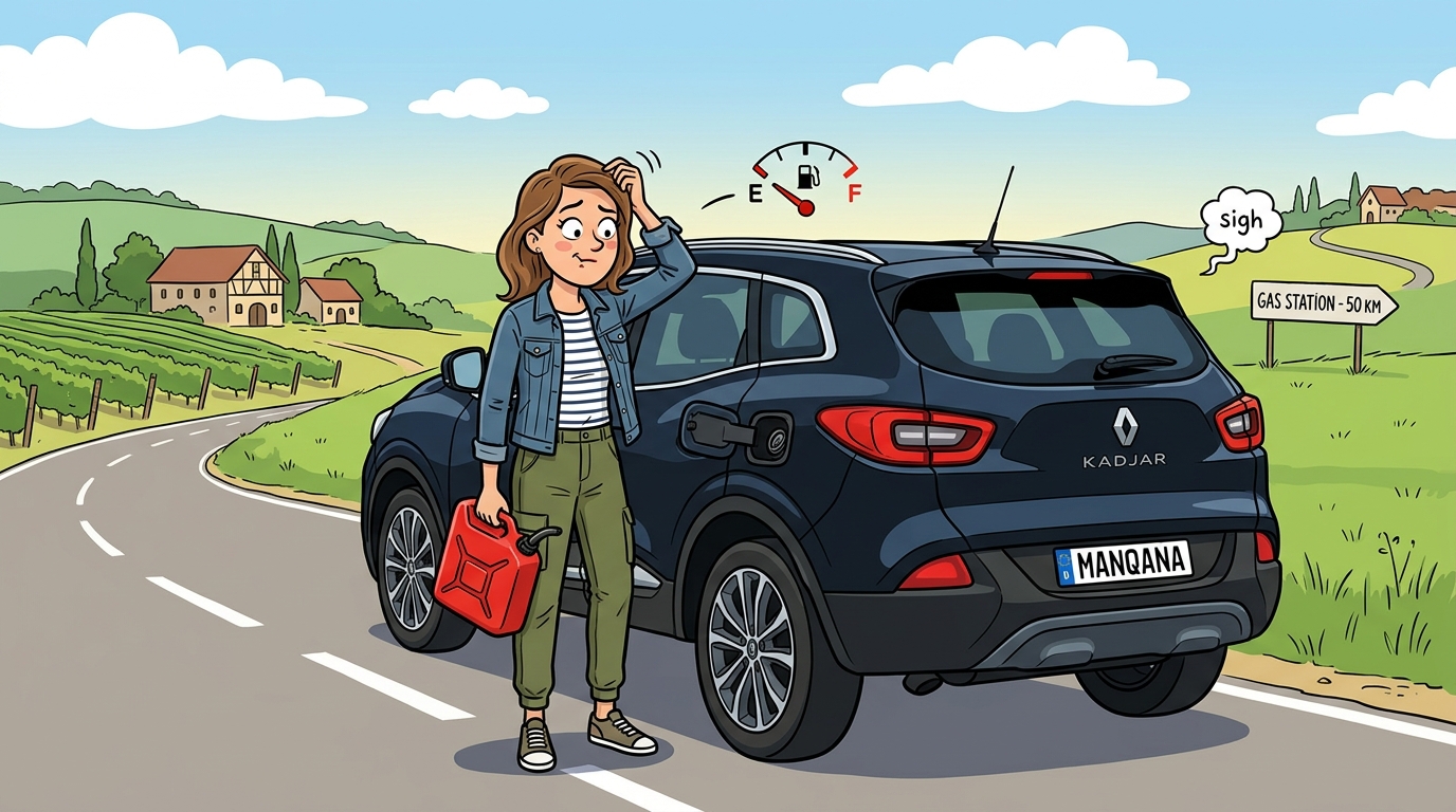 Renault Kadjar. Как слить бензин из бака