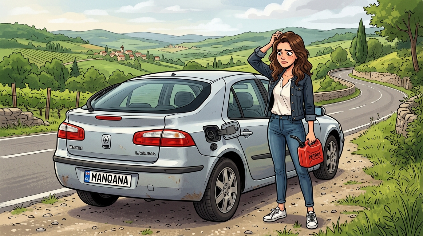Renault Laguna. Как слить бензин из бака