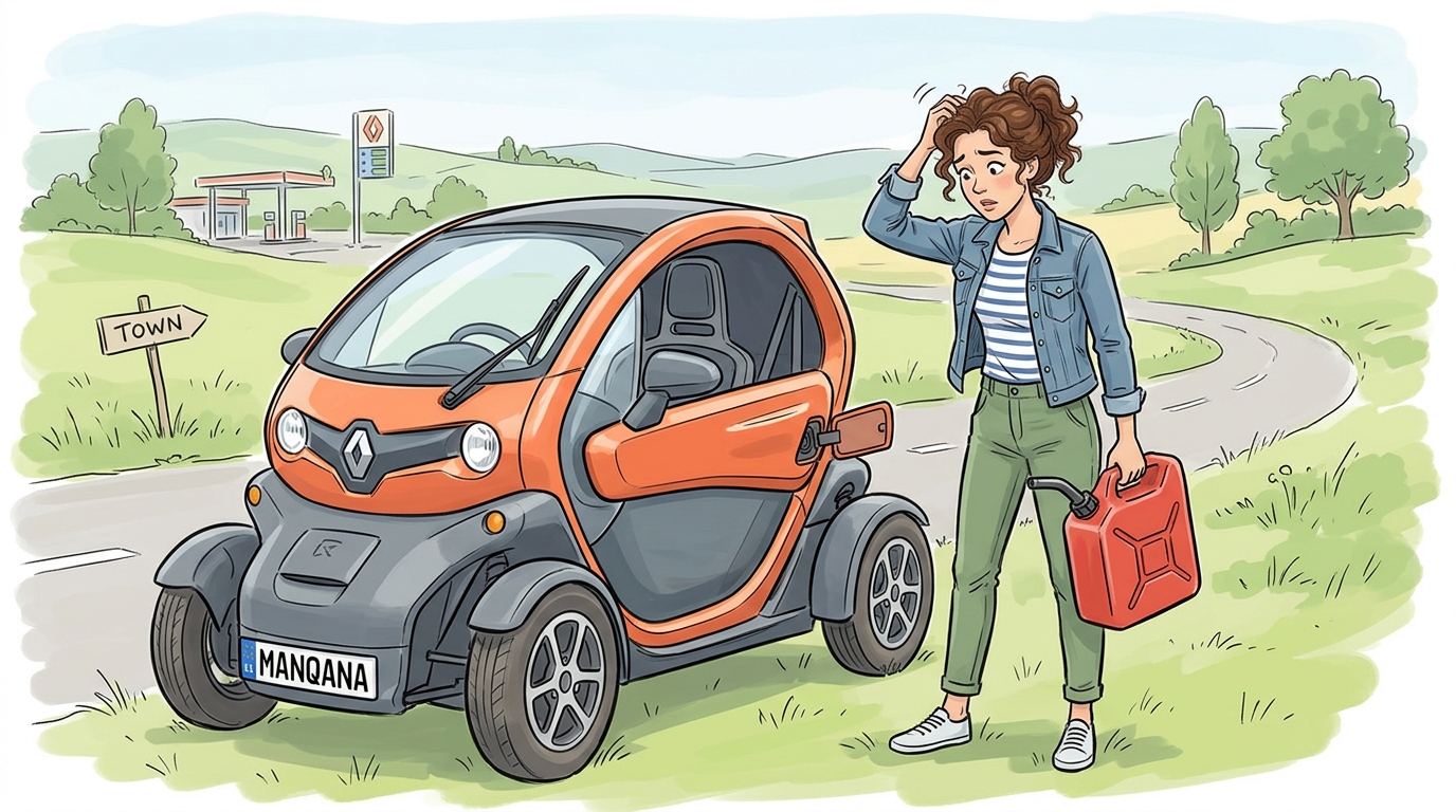 Renault Twizy. Как слить бензин из бака