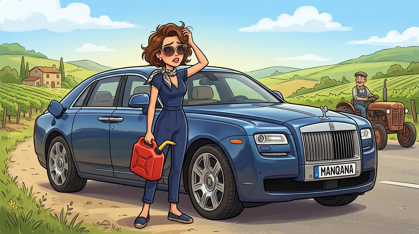 Rolls-Royce Ghost. Как слить бензин из бака