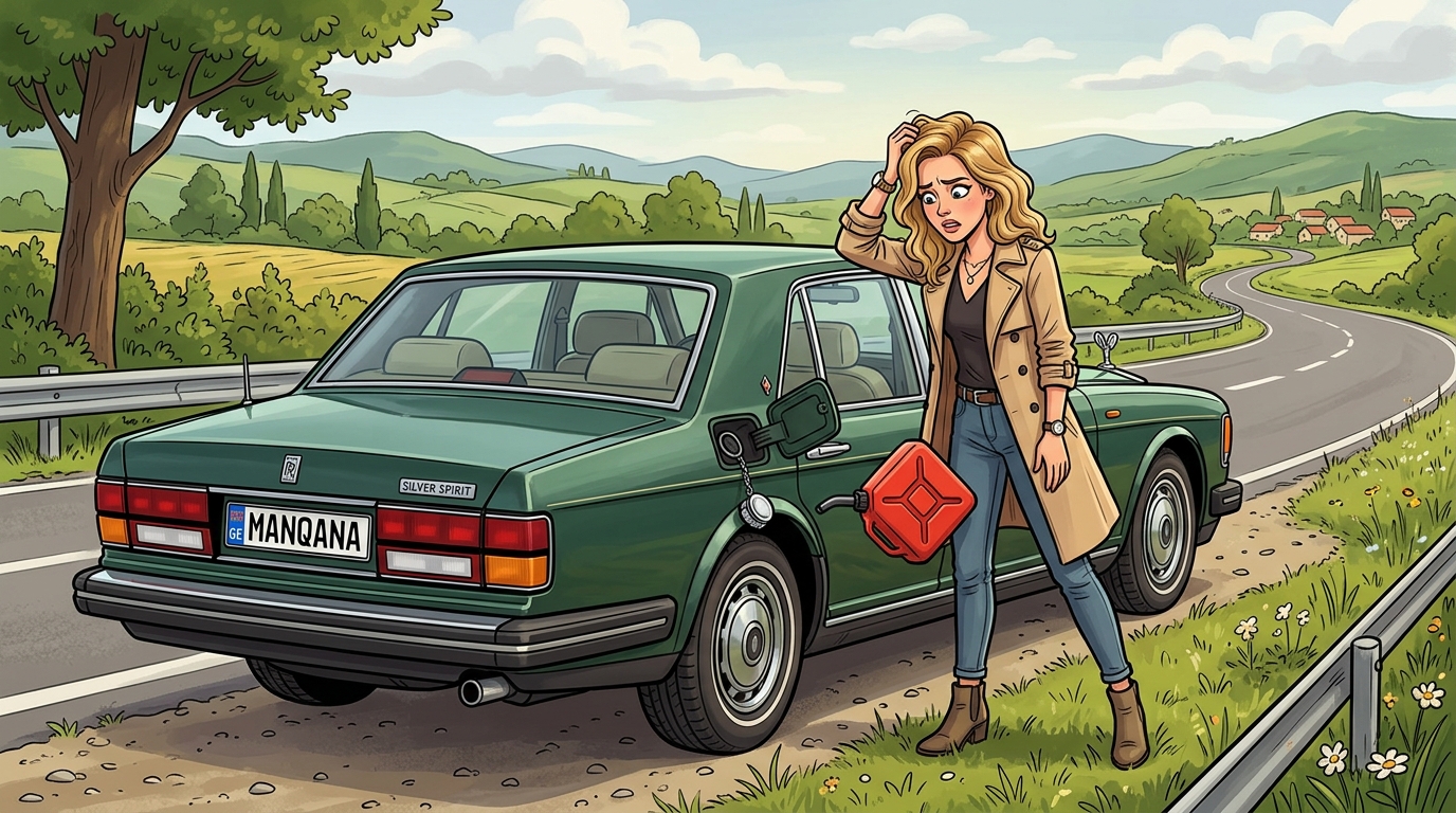 Rolls-Royce Silver Spirit. Как слить бензин из бака