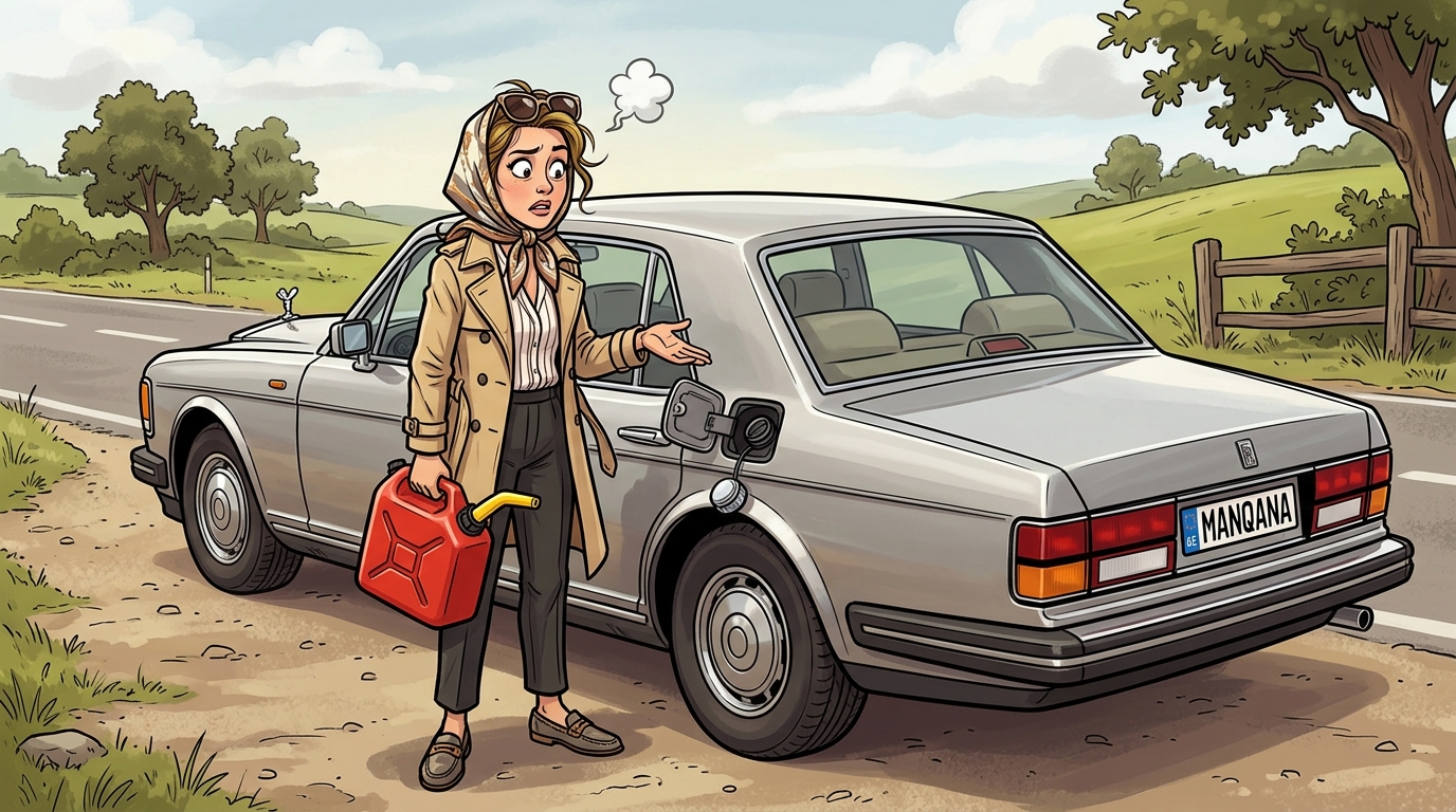 Rolls-Royce Silver Spur. Как слить бензин из бака