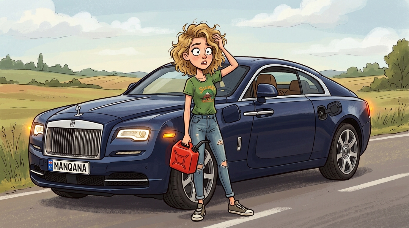 Rolls-Royce Wraith. Как слить бензин из бака