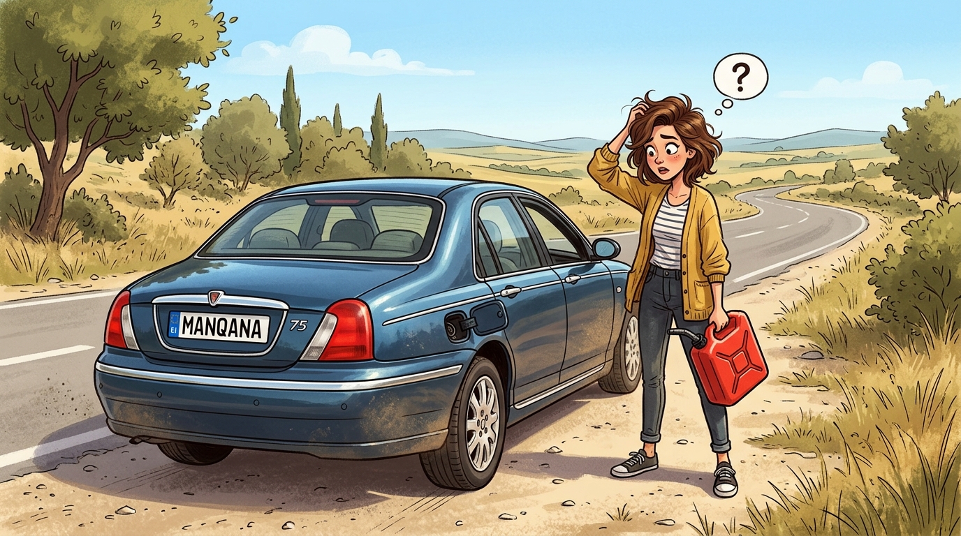 Rover 75. Как слить бензин из бака