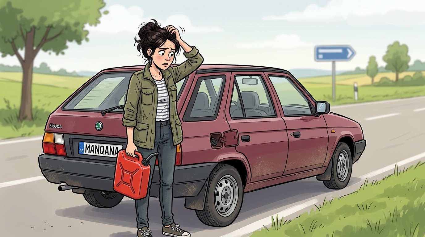 Škoda Forman. Как слить бензин из бака