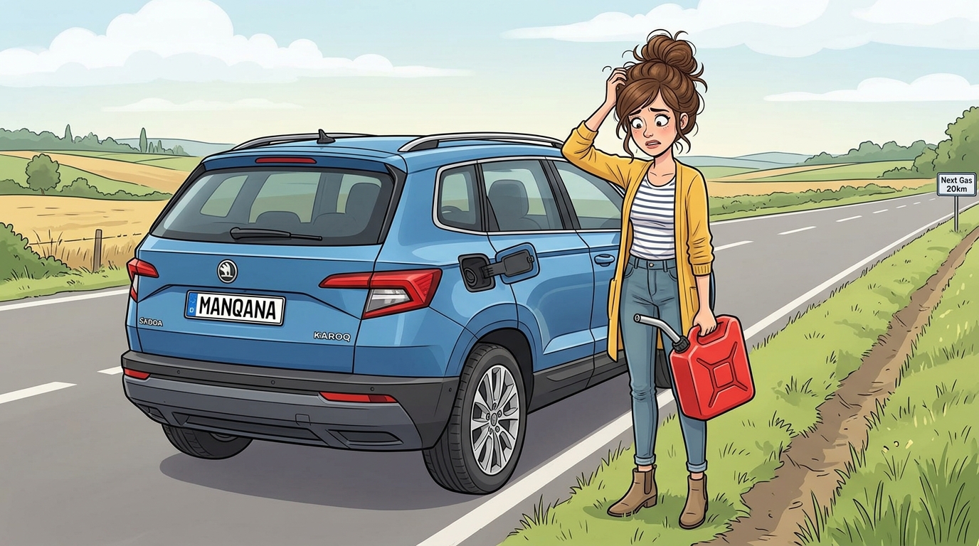 Škoda Karoq. Как слить бензин из бака