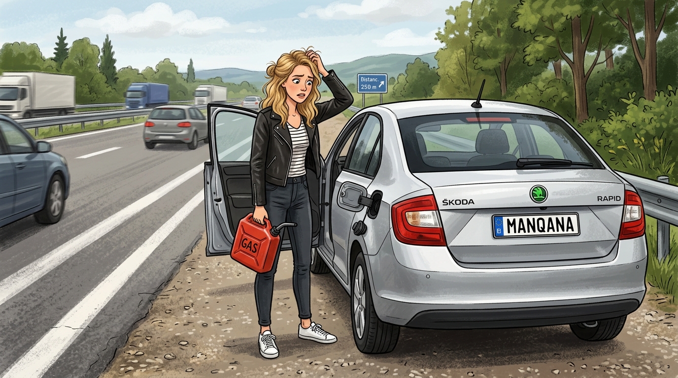 Škoda Rapid. Как слить бензин из бака
