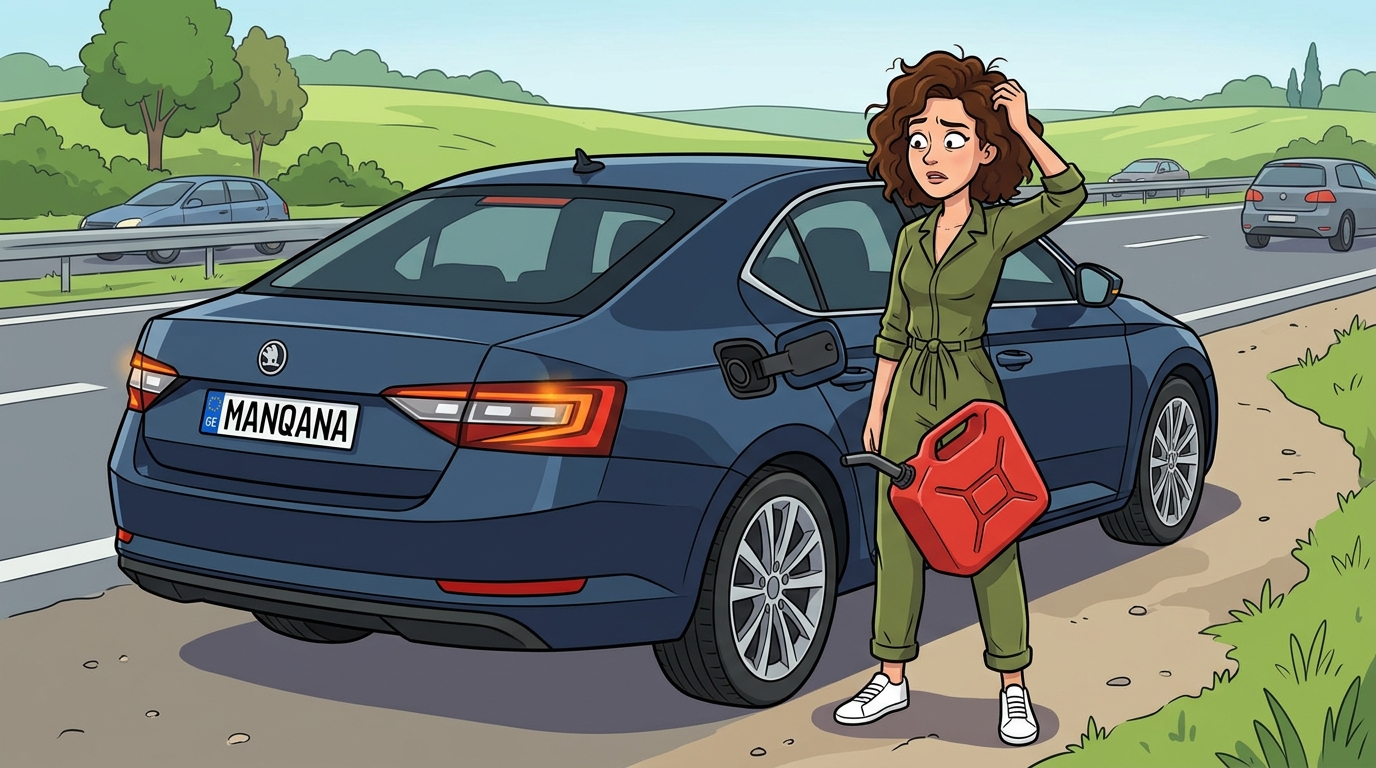 Škoda Superb. Как слить бензин из бака