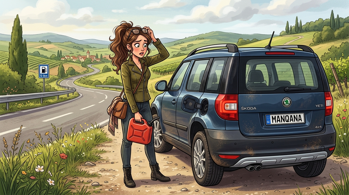 Škoda Yeti. Как слить бензин из бака
