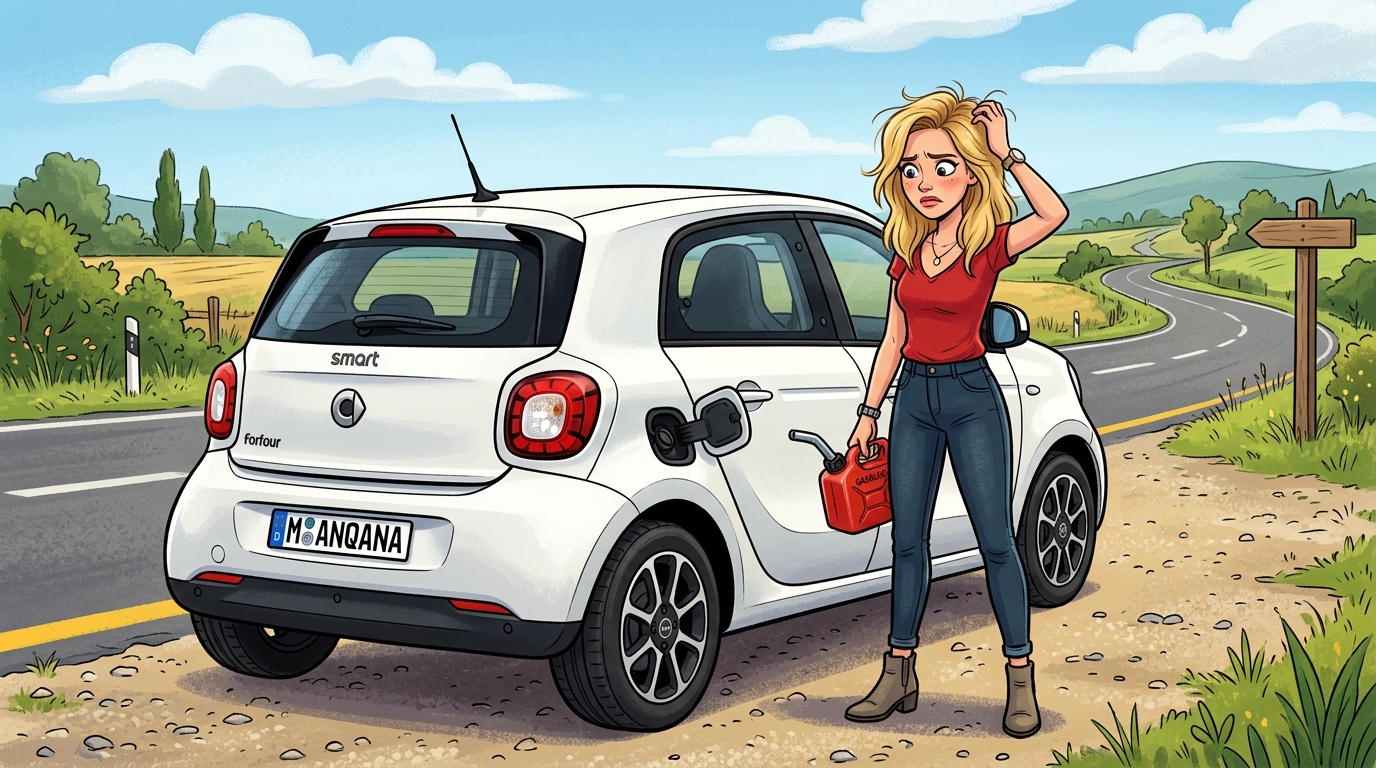 Smart Forfour. Как слить бензин из бака