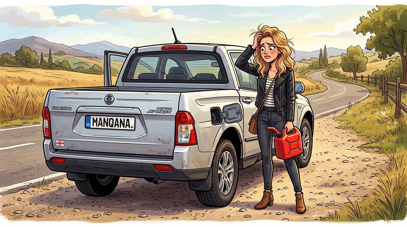 SsangYong Actyon Sports. Как слить бензин из бака SsangYong