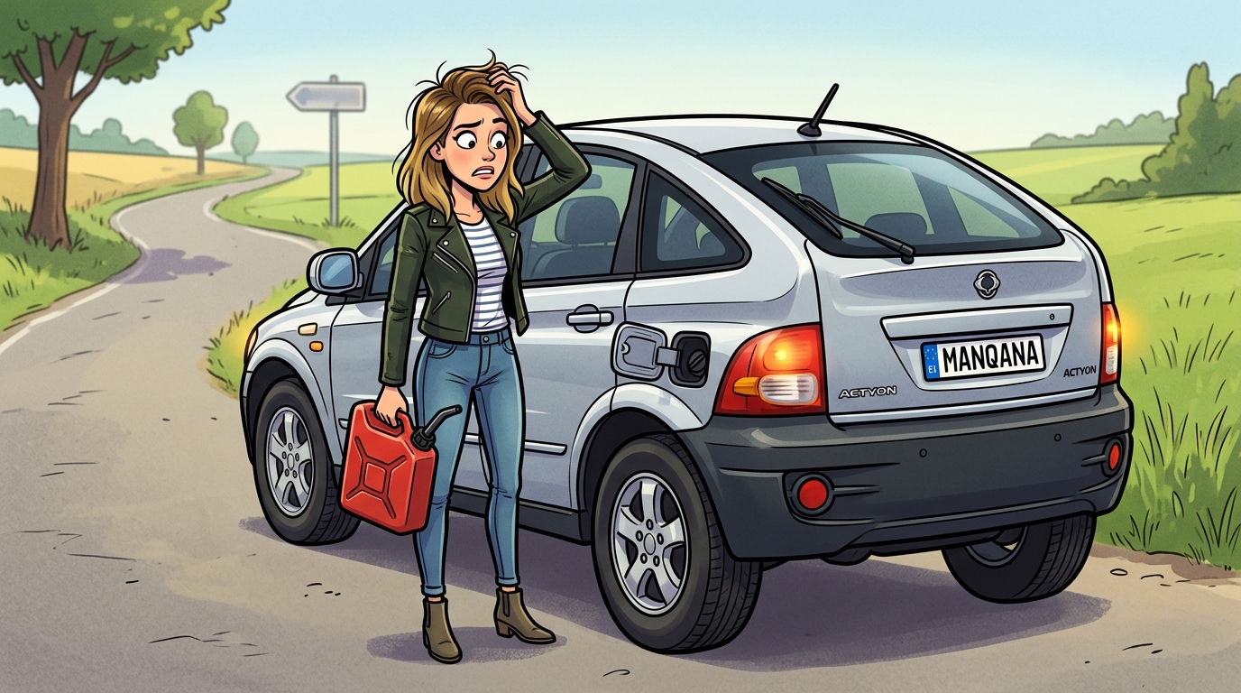 SsangYong Actyon. Как слить бензин из бака