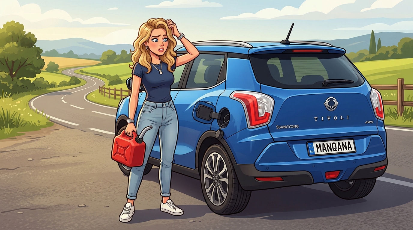 SsangYong Tivoli. Как слить бензин из бака