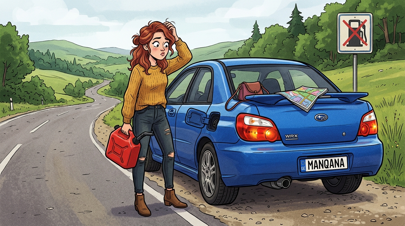 Subaru Impreza WRX. Как слить бензин из бака