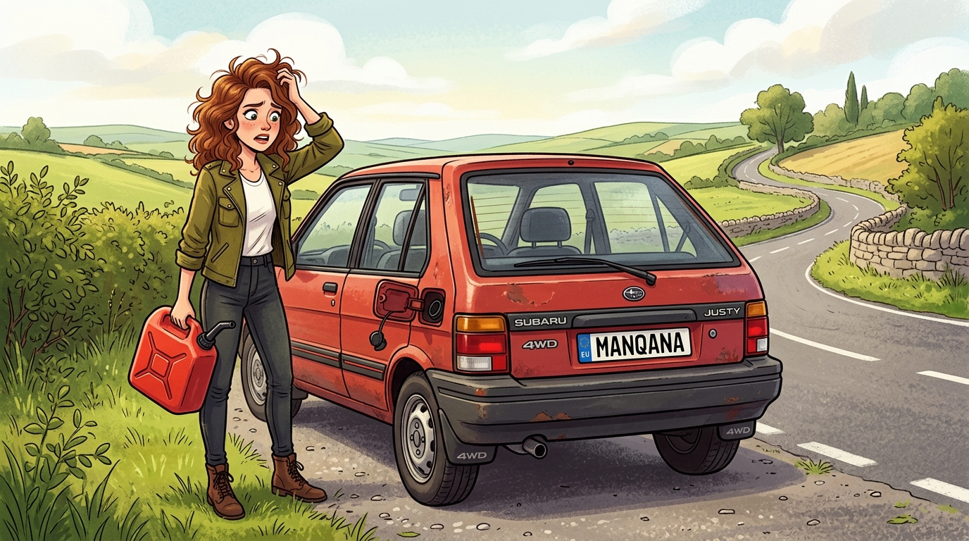 Subaru Justy. Как слить бензин из бака