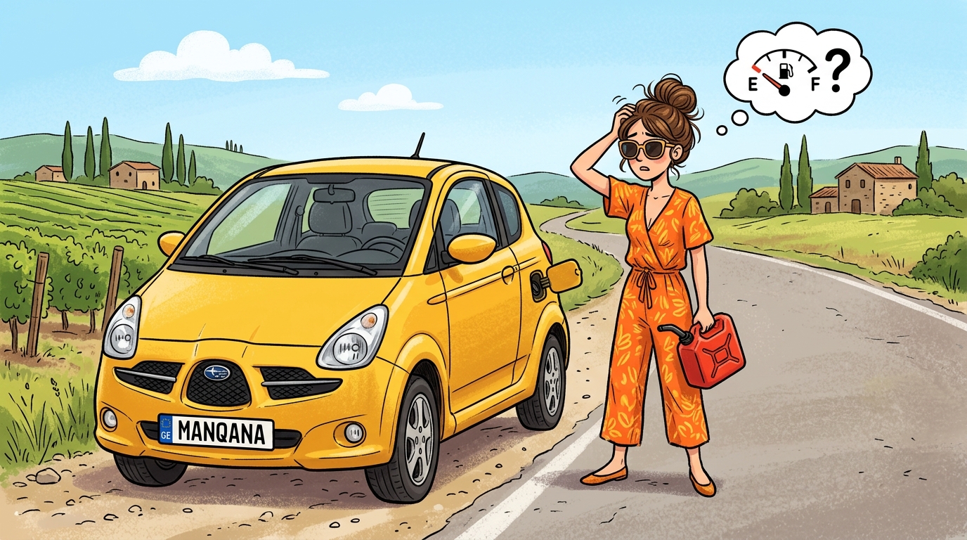 Subaru R1. Как слить бензин из бака