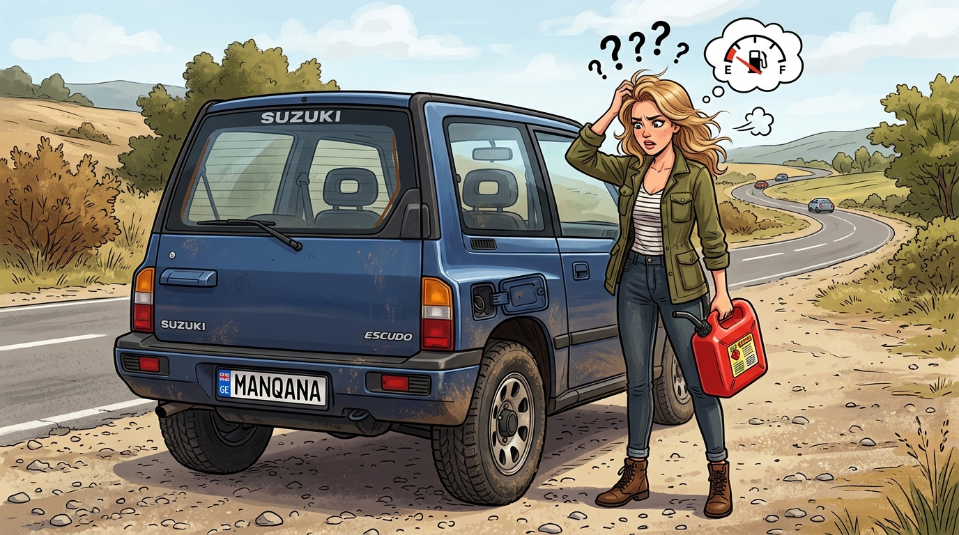 Suzuki Escudo. Как слить бензин из бака