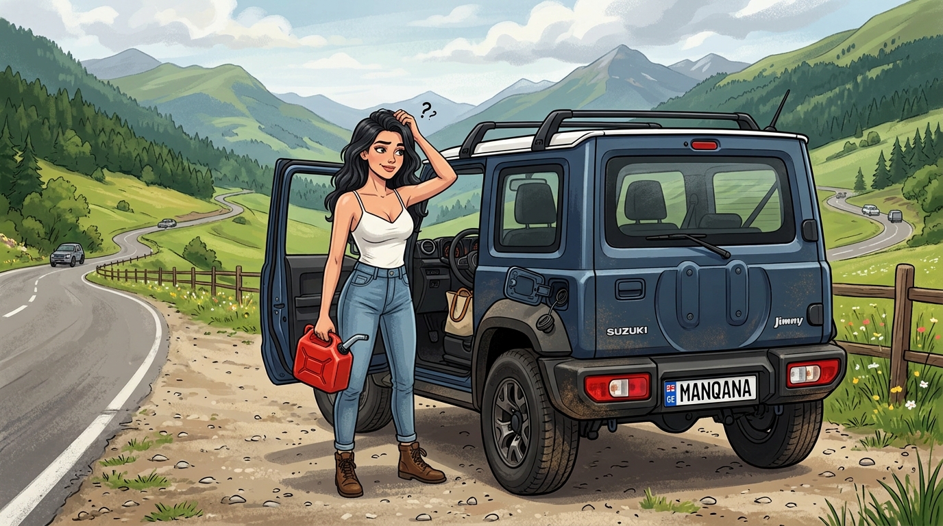 Suzuki Jimny. Как слить бензин из бака