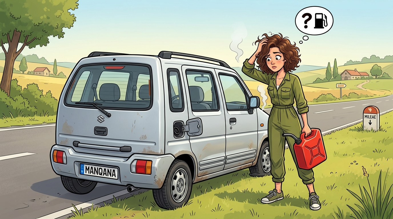 Suzuki Wagon R Plus. Как слить бензин из бака