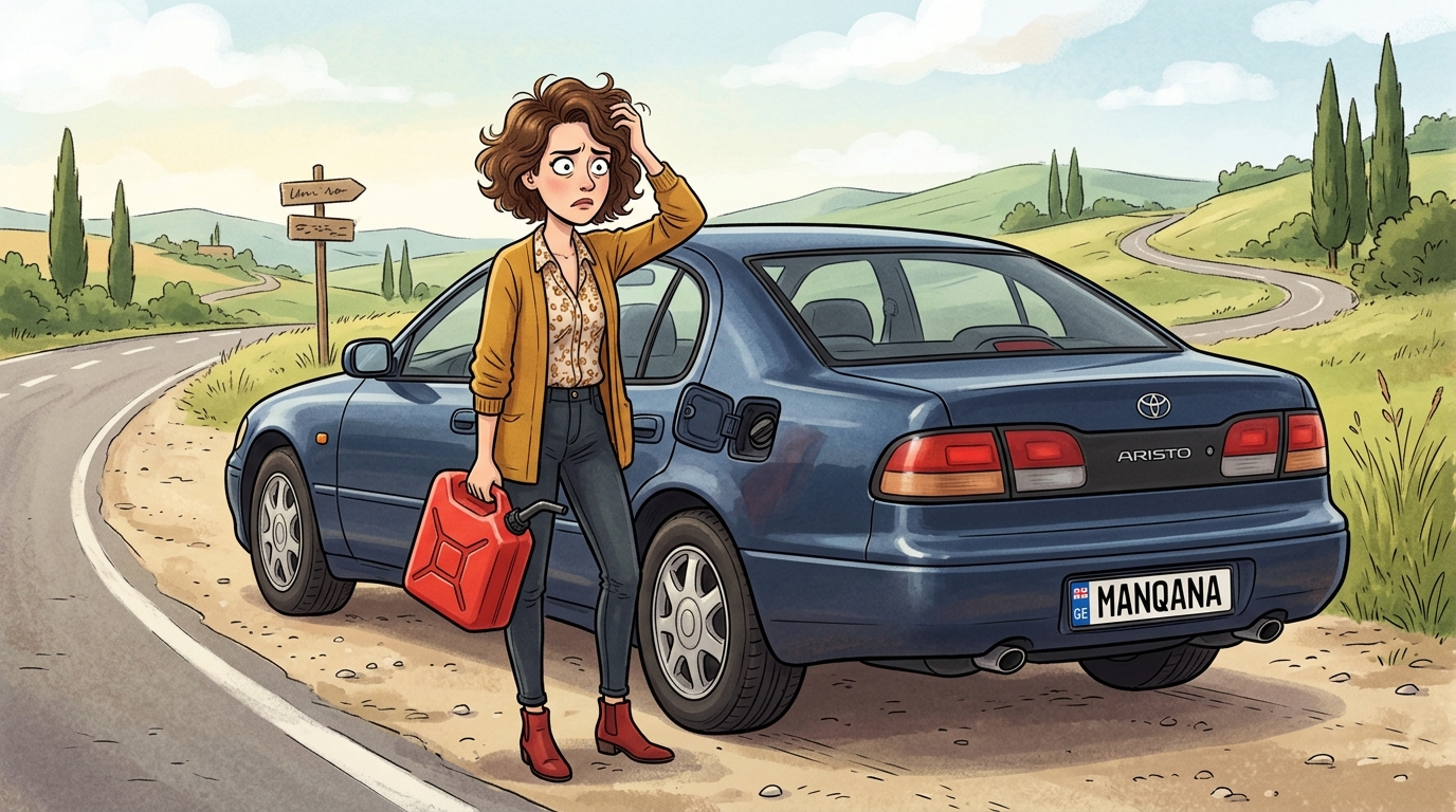 Toyota Aristo. Как слить бензин из бака