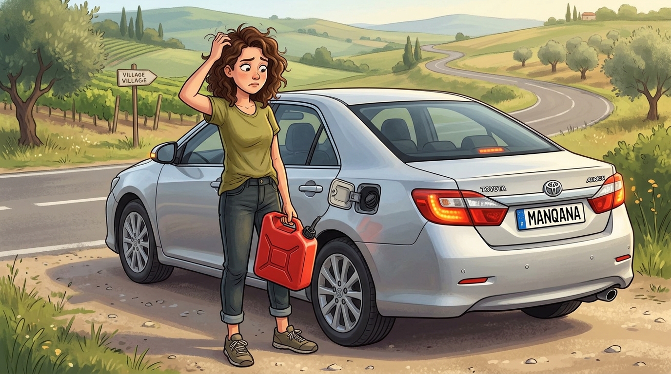 Toyota Aurion. Как слить бензин из бака