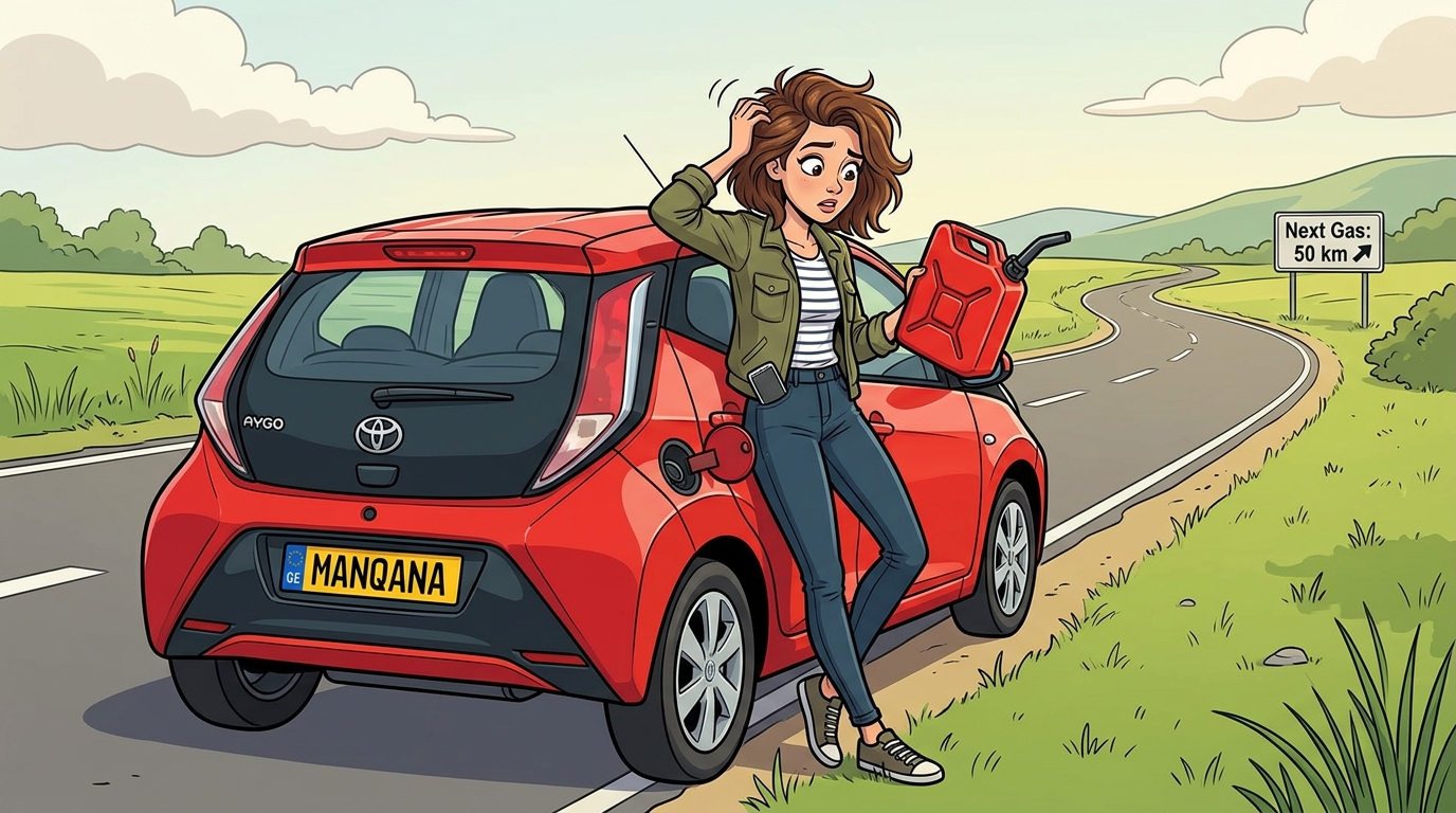 Toyota Aygo. Как слить бензин из бака