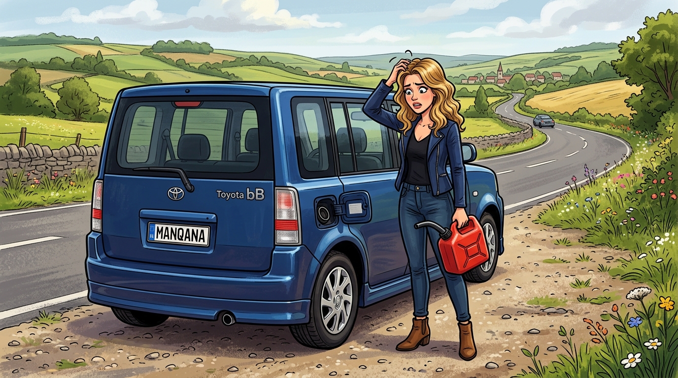 Toyota bB. Как слить бензин из бака