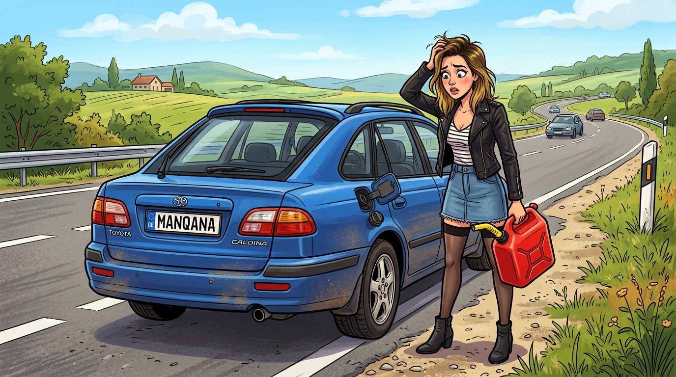 Toyota Caldina. Как слить бензин из бака Toyota Caldina