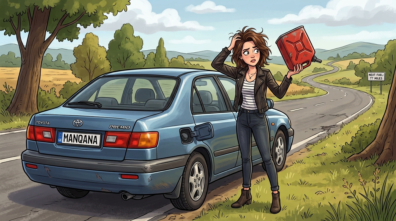 Toyota Corona Premio. Как слить бензин из бака