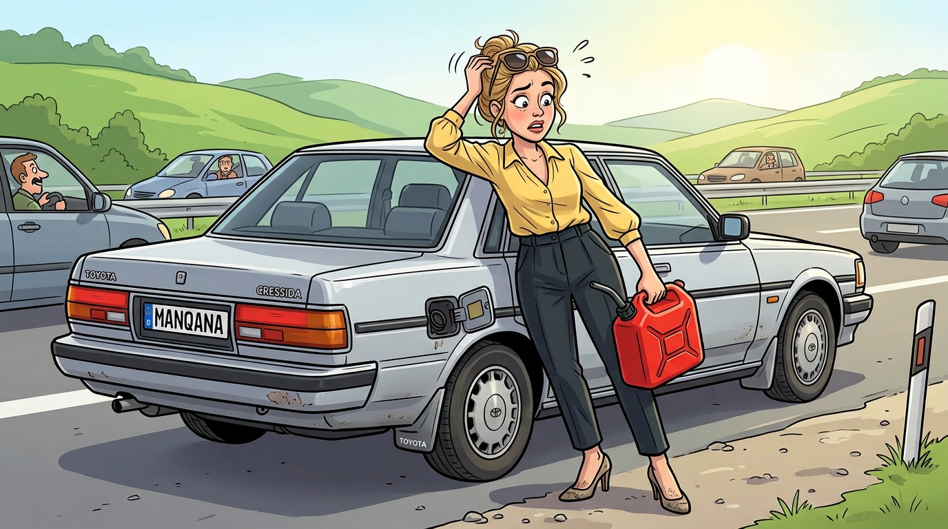 Toyota Cressida. Как слить бензин из бака