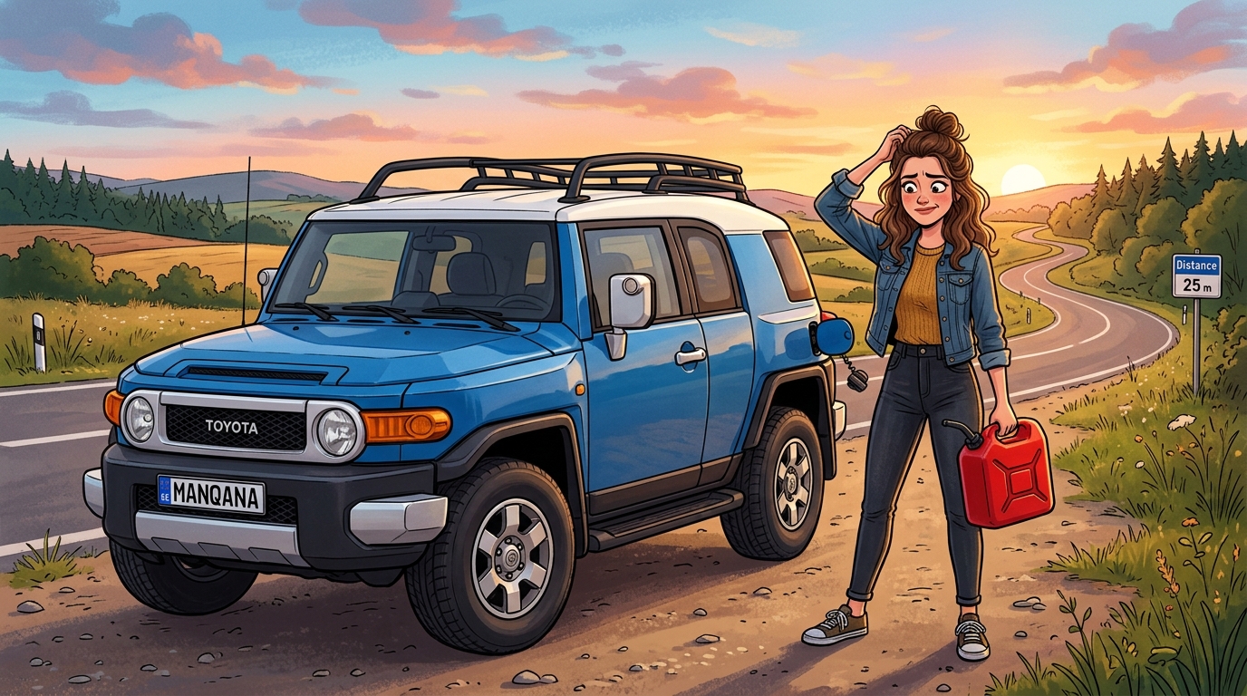 Toyota FJ Cruiser. Как слить бензин из бака