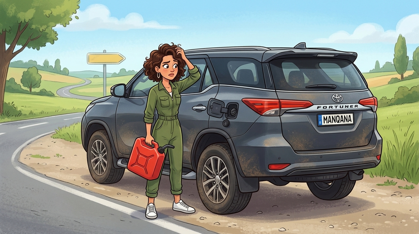 Toyota Fortuner. Как слить бензин из бака
