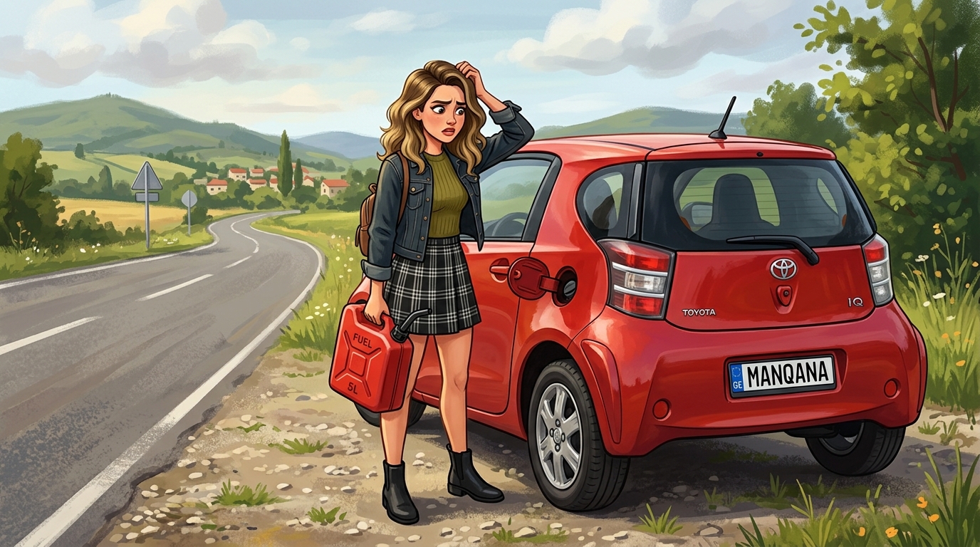 Toyota iQ. Как слить бензин из бака